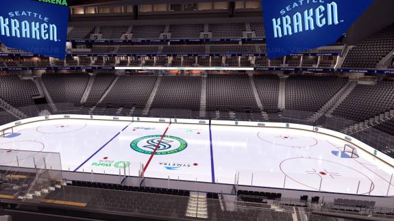View from Pitchbook Suite at Climate Pledge Arena