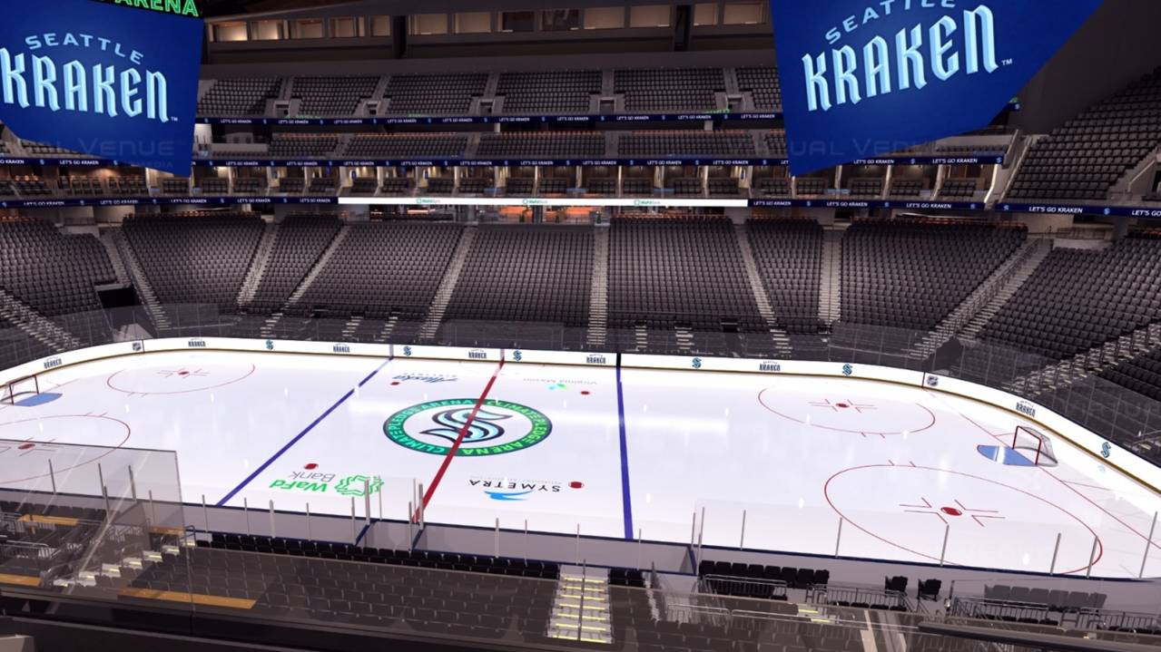 View from Pitchbook Suite at Climate Pledge Arena