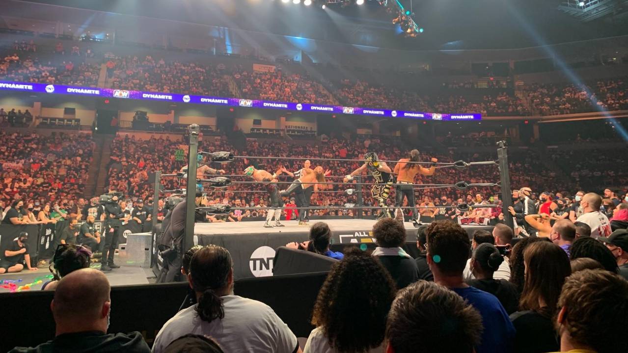 View from Ringside at an AEW show