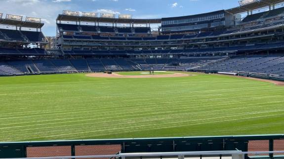 View from Section 101, Row N