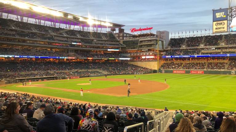 View from Section 104, Row 32