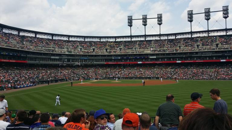 View from Section 104, Row P