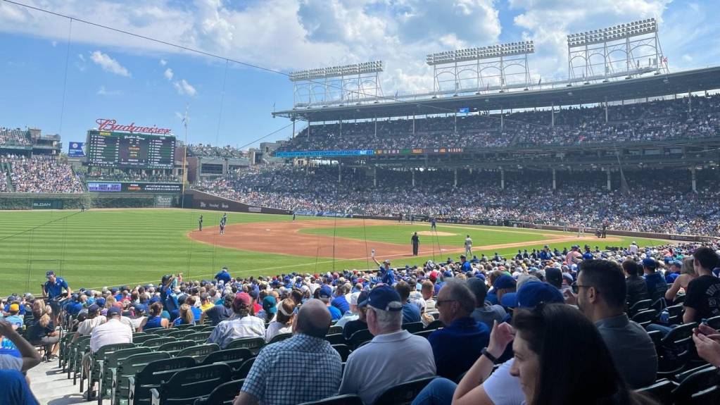 View from Section 106, Row 15