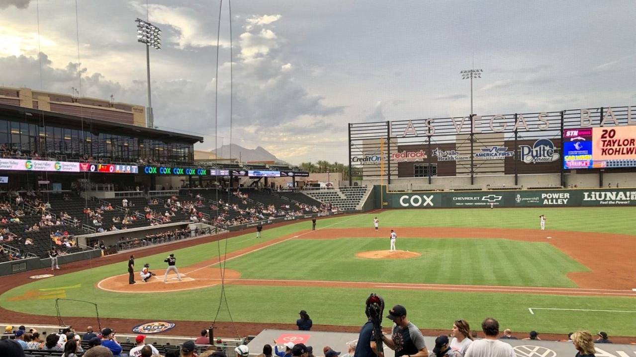 View from Section 107, Row V