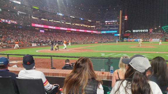 View from Section 109, Row CC