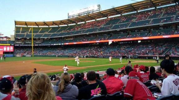 View from Section 110, Row M