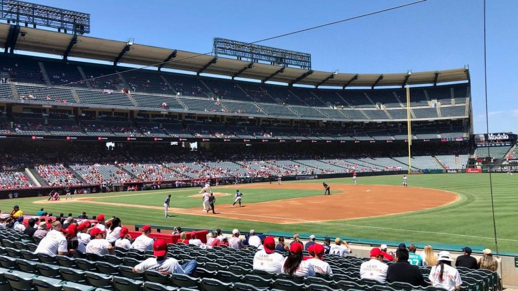 View from Section 110, Row M