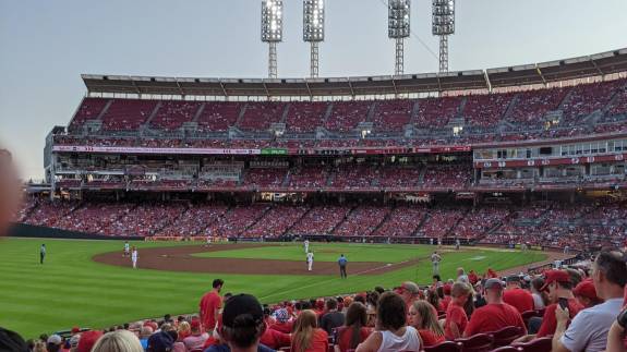 View from Section 110, Row Z