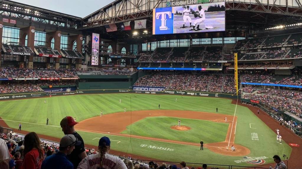 View from Section 111, Row 14 at Globe Life Field