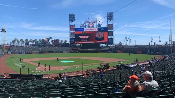 View from Section 112, Row 30