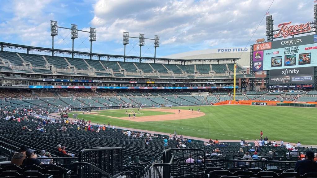 View from Section 114, Row 45