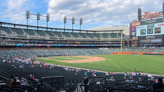 View from Section 114, Row 45