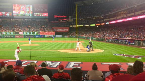 View from Section 114, Row K