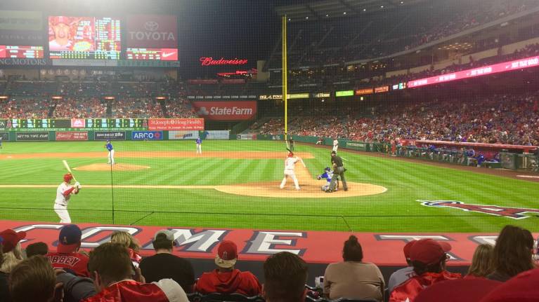 View from Section 114, Row K