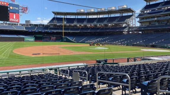 View from Section 114, Row S