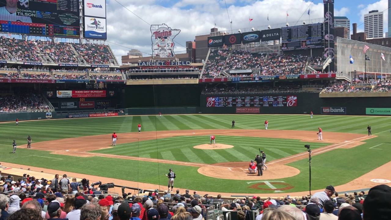 View from Section 115, Row 15