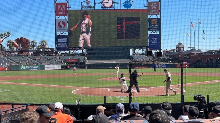 View from Section 115, Row D