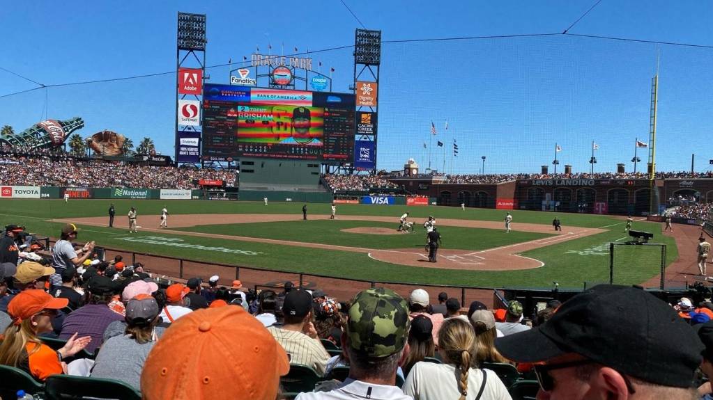 View from Section 117, Row H