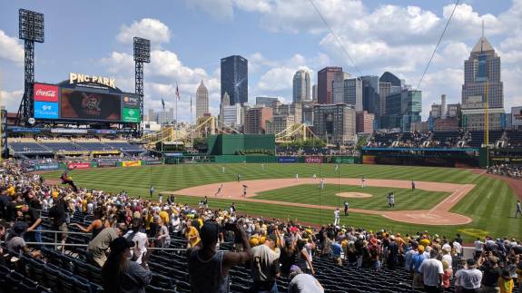 View from Section 119, Row V