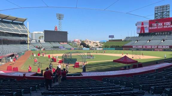 View from Section 120A, Row 1 (Diamond Box)