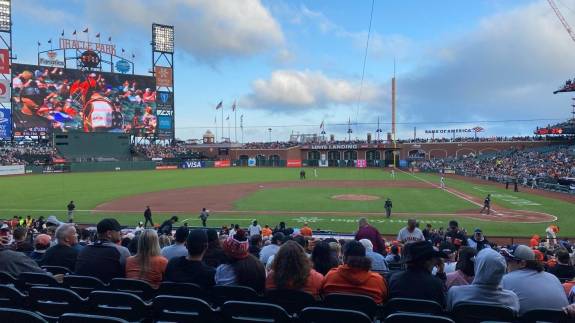 View from Section 122, Row 30