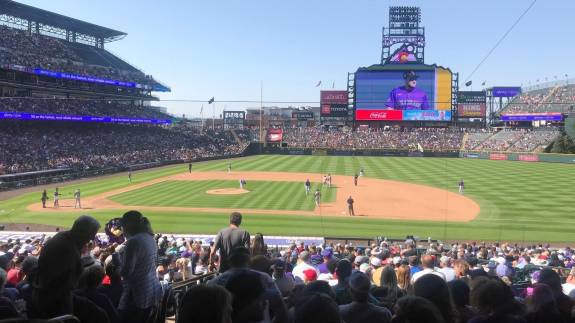 View from Section 122, Row 36