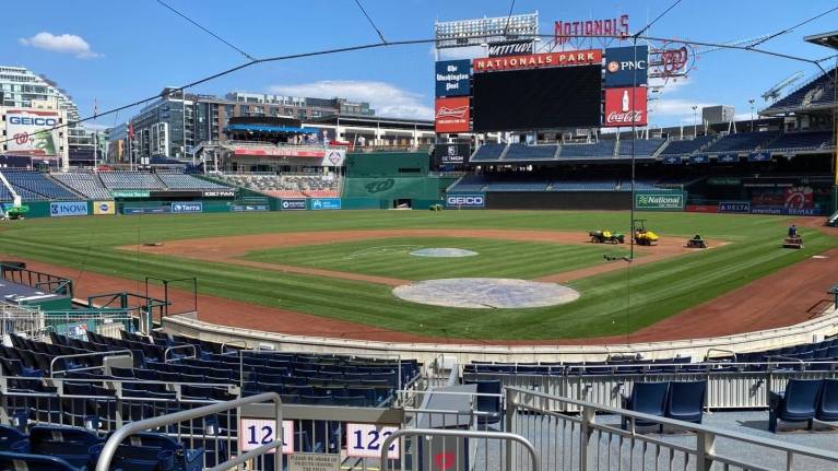 View from Section 122, Row F
