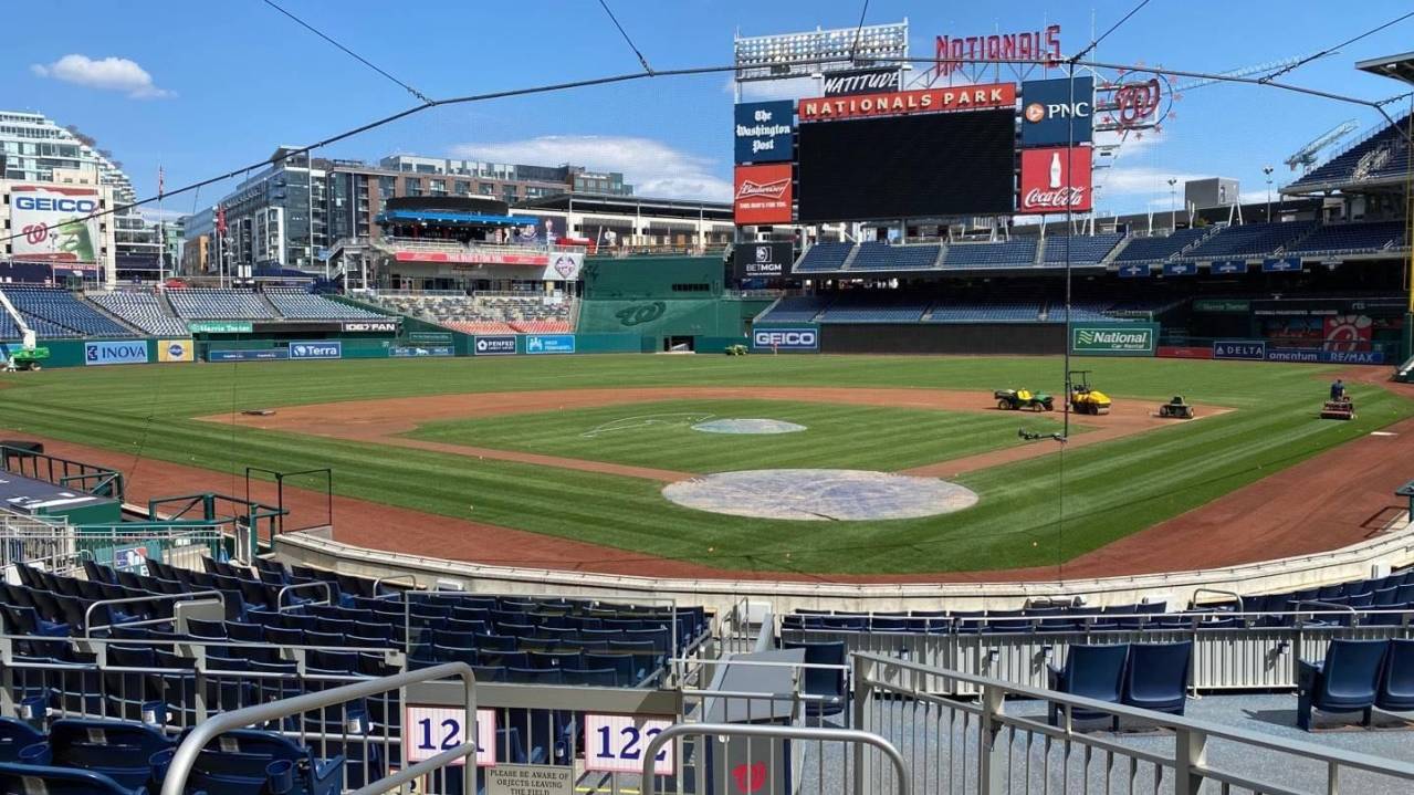 View from Section 122, Row F