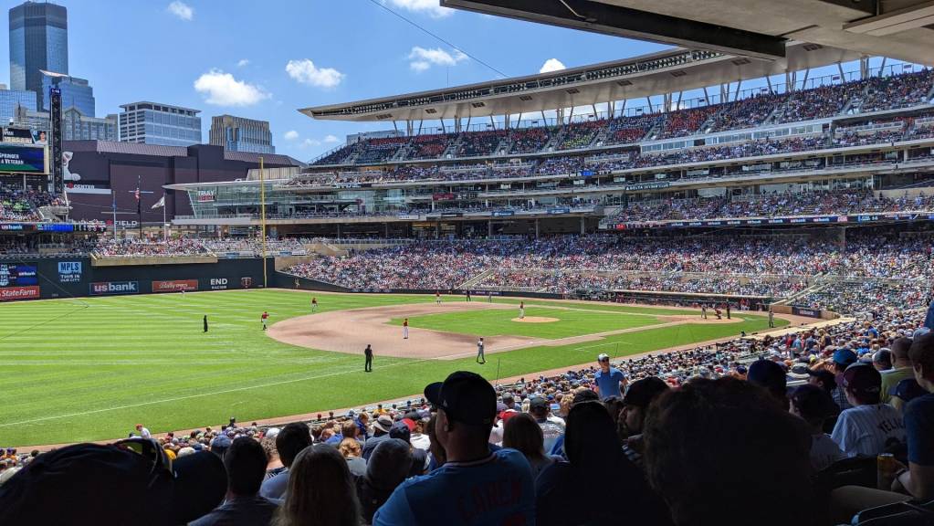 View from Section 124, Row 39