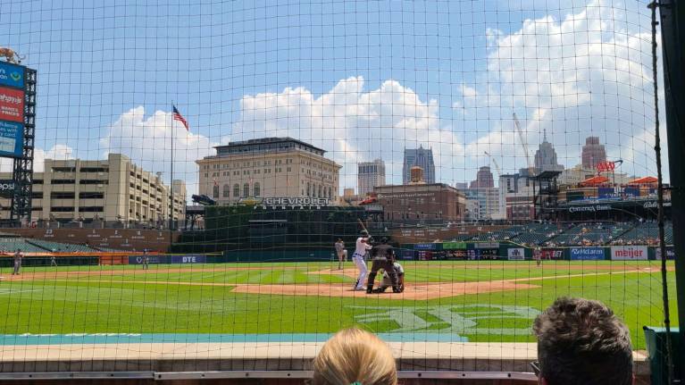 View from Section 128, Row 3