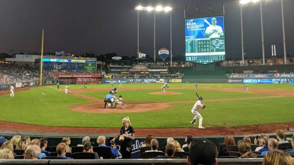 View from Section 129, Row C