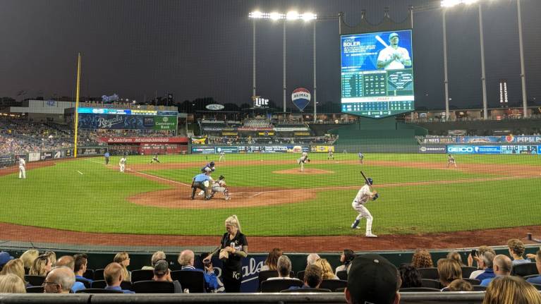 View from Section 129, Row C