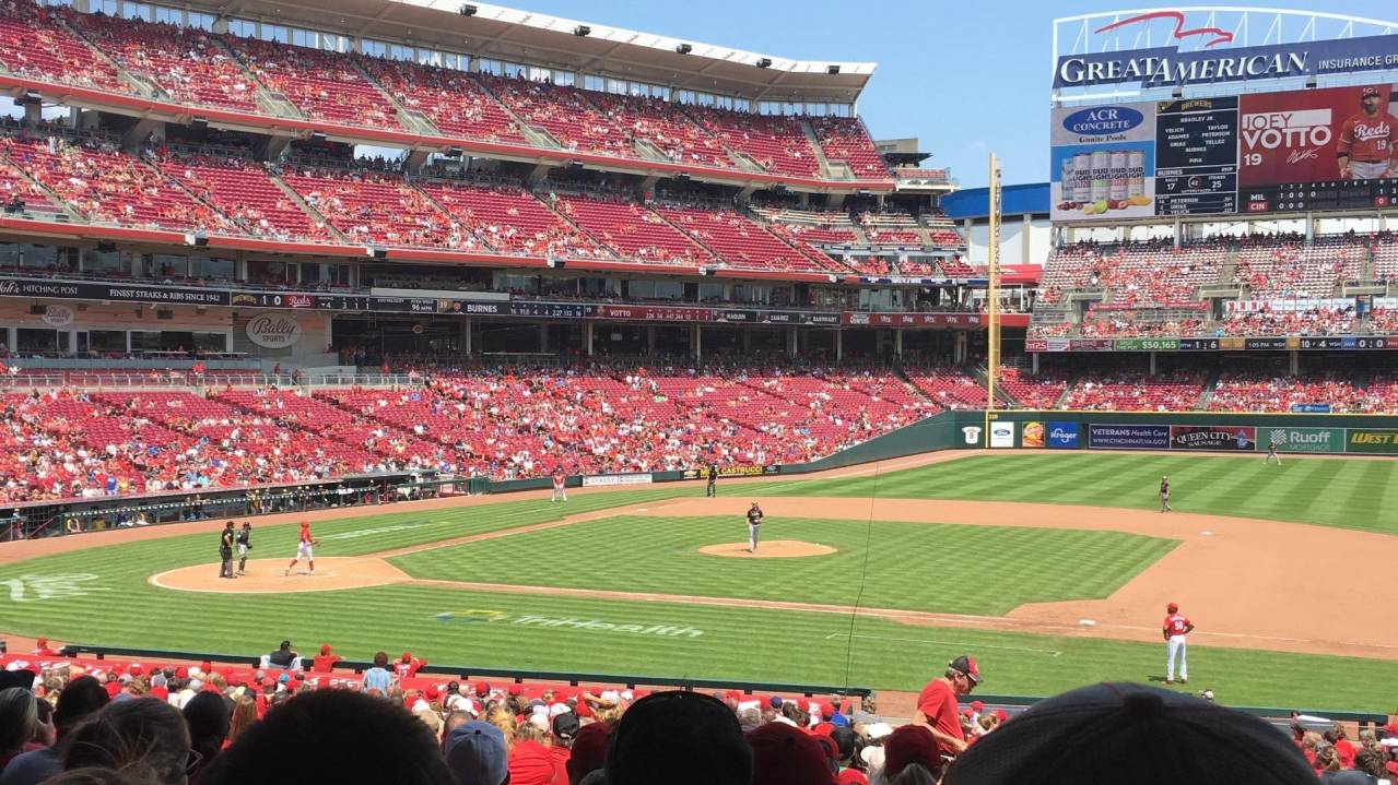 View from Section 131, Row KK