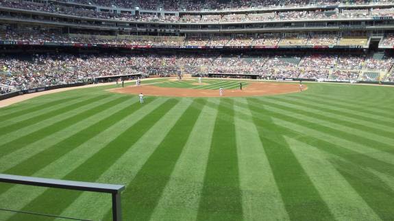 View from Section 133, Row 2