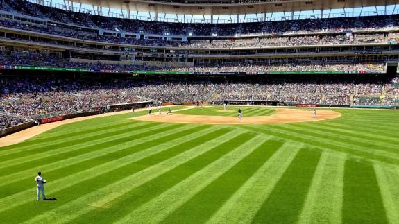 View from Section 134, Row 1