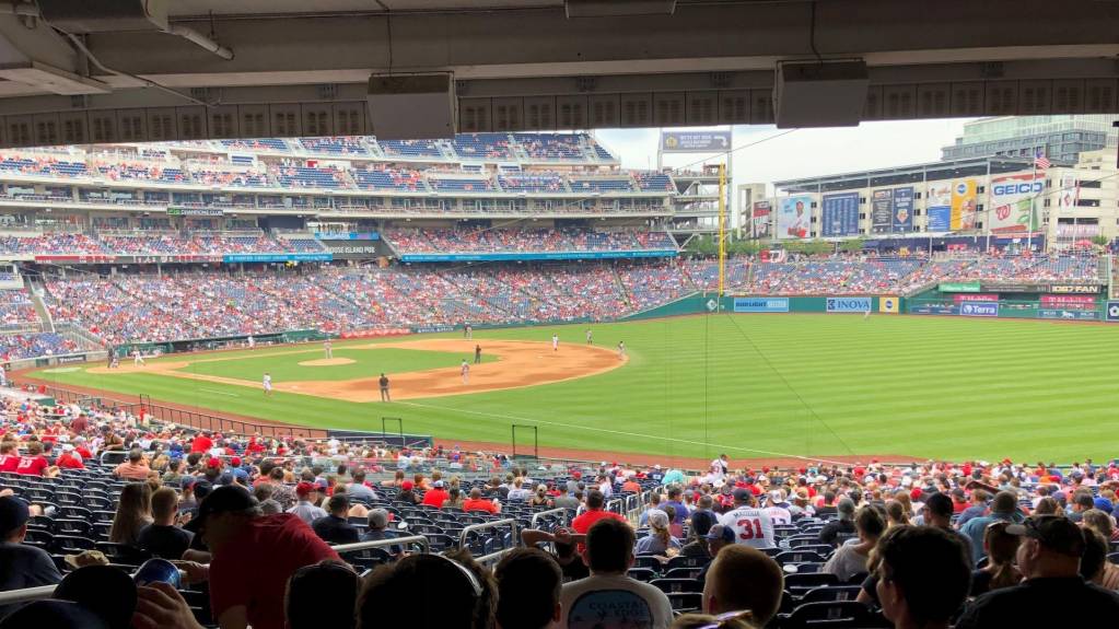 View from Section 135, Row VV