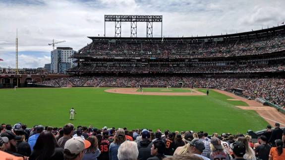 View from Section 137, Row 21