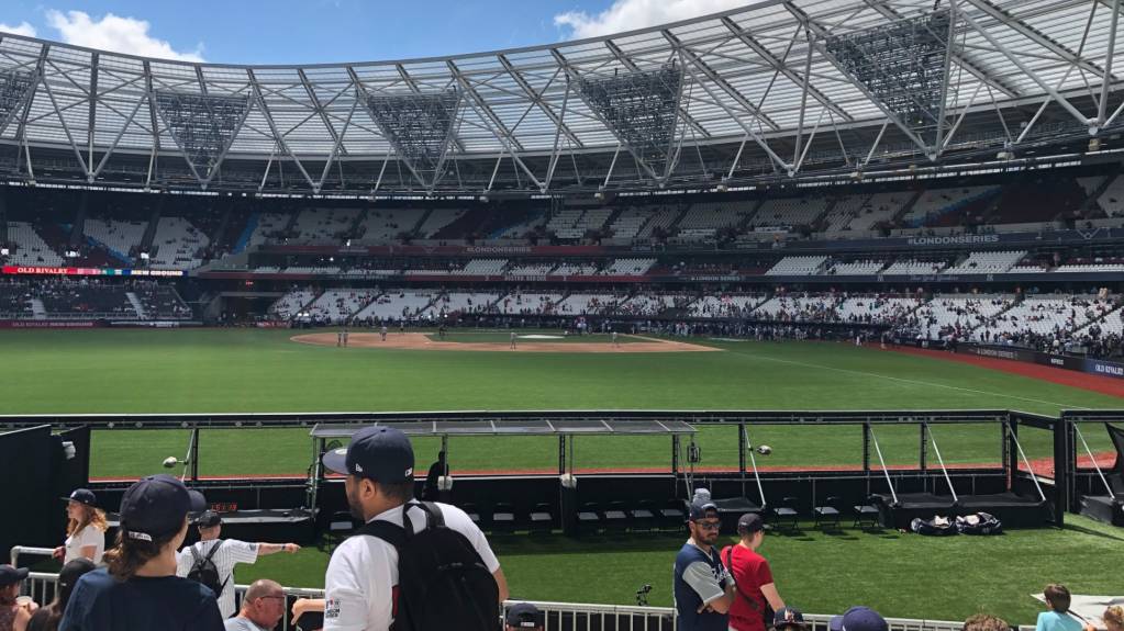View from Section 142, Row 17