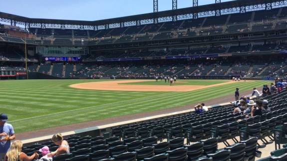 View from Section 145, Row 12