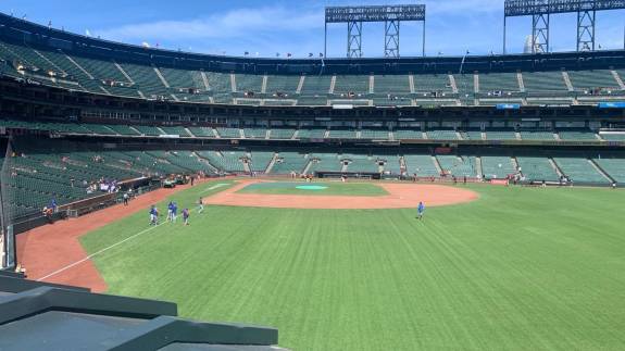 View from Section 148, Row 1