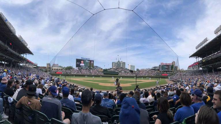 View from Section 18, Row 13