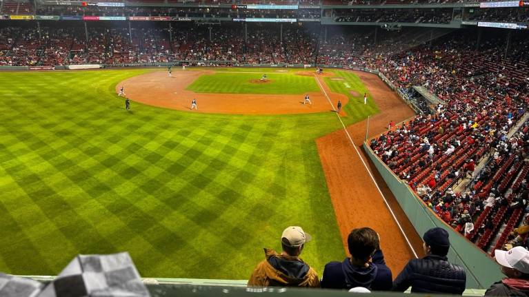 View from Section 2 atop the Green Monster
