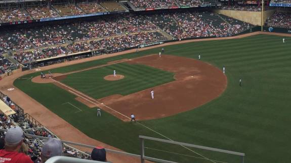 View from Section 203, Row 5