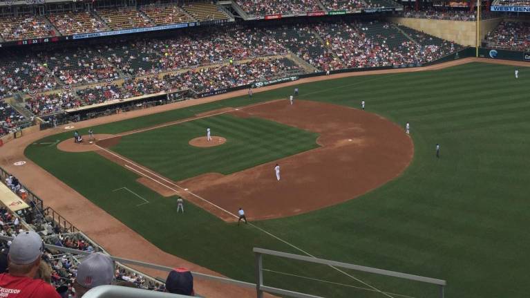 View from Section 203, Row 5