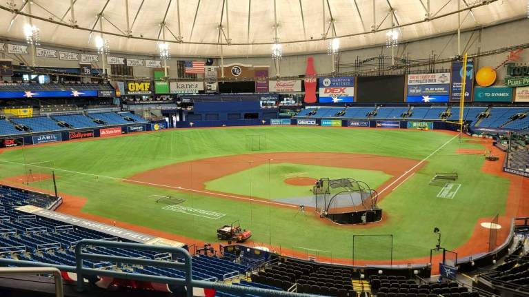 View from Section 203, Row D