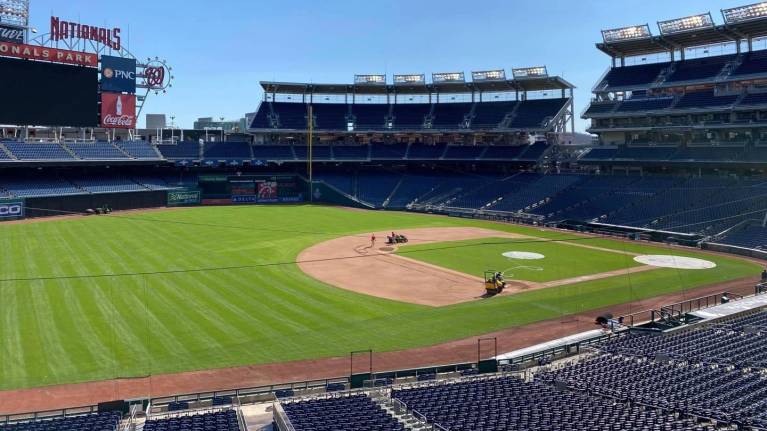 View from Section 205, Row D