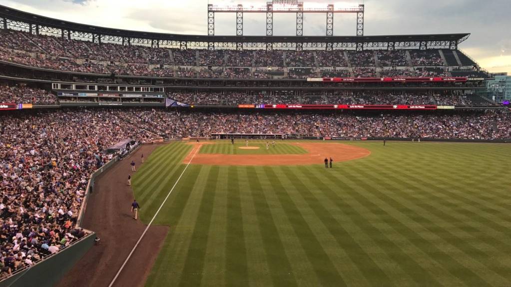 View from Section 207, Row 1