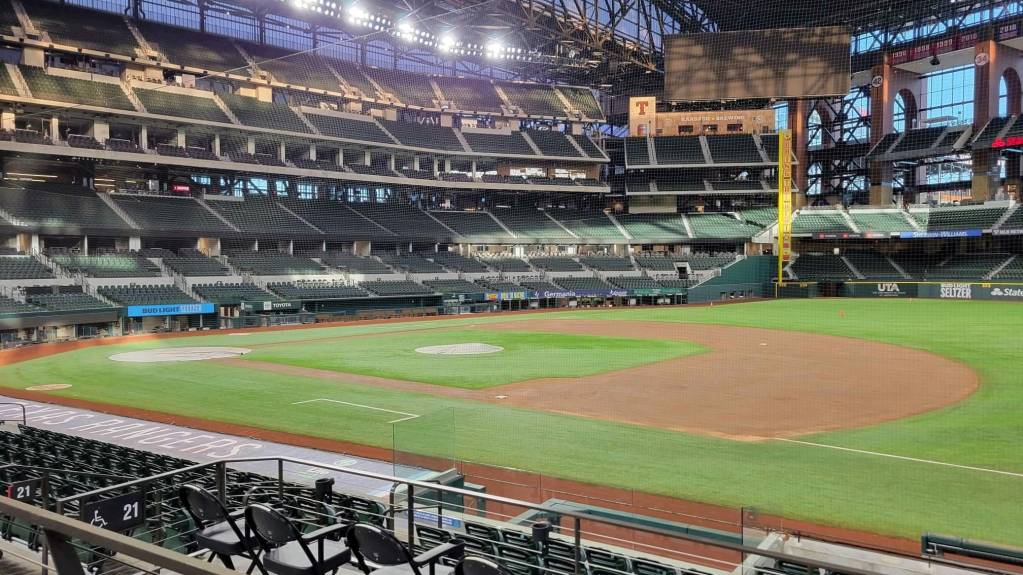 View from Section 21, Row 9