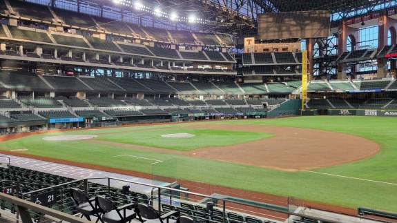 View from Section 21, Row 9