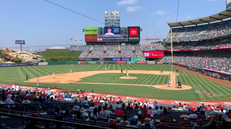 View from Section 213, Row C